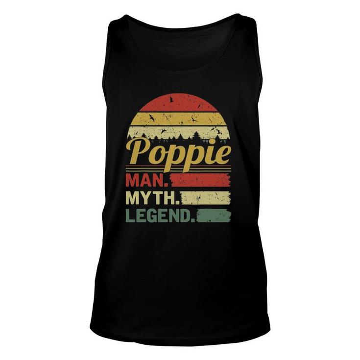 Mens Retro Vintage Poppie Man Myth Legend Outfit Father's Day Tank Top