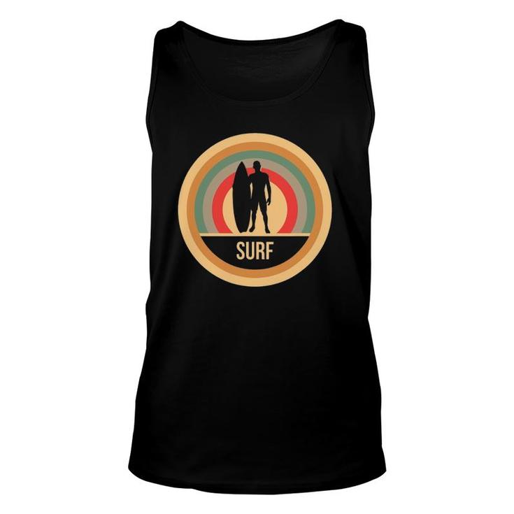 Retro Vintage Surf Gift For Surfers Unisex Tank Top