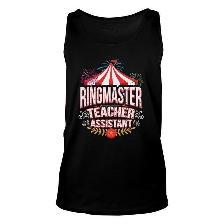 Ringmaster Teacher Assistant Circus Carnival Unisex Tank Top