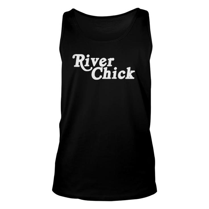 Womens River Chick Boat Vacay Tube Floating Camping Outdoors Life Tank Top