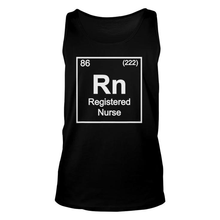 Rn Registered Nurse Periodic Table Element Science Lovers Unisex Tank Top
