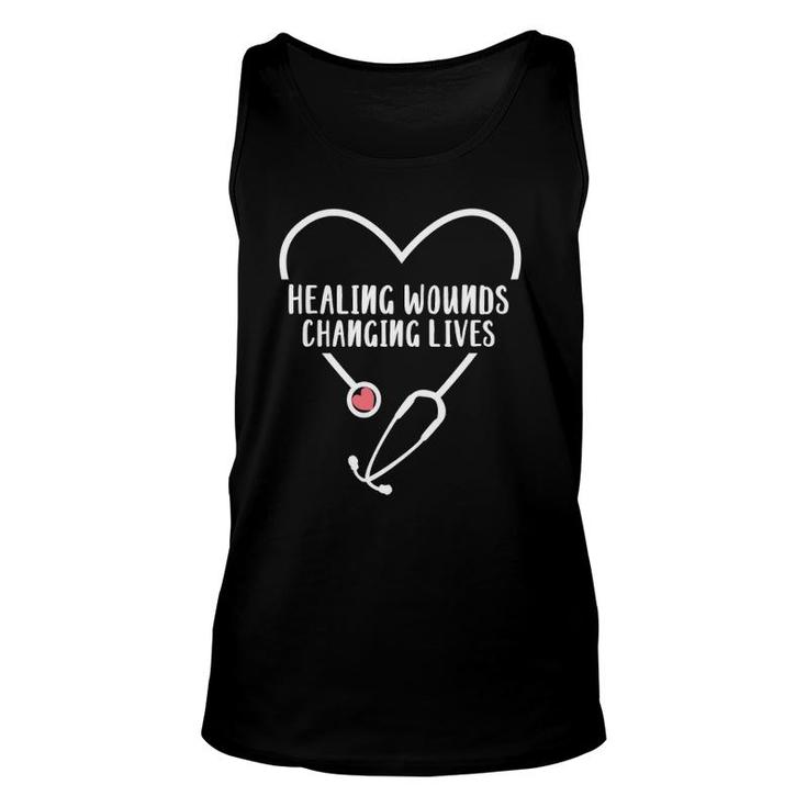 Rn Wound Care Nurse Healing Wounds Changing Lives Unisex Tank Top
