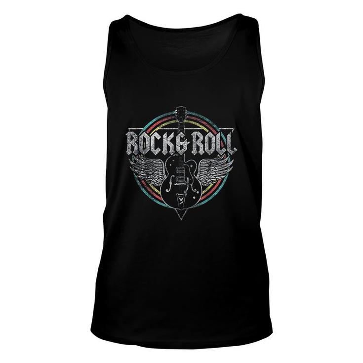Rock And Roll Guitar Wings Music Unisex Tank Top