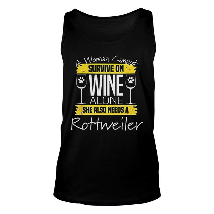 Rottweiler Dog  Funny Gift for Rottweiler Moms Mothers Day Unisex Tank Top