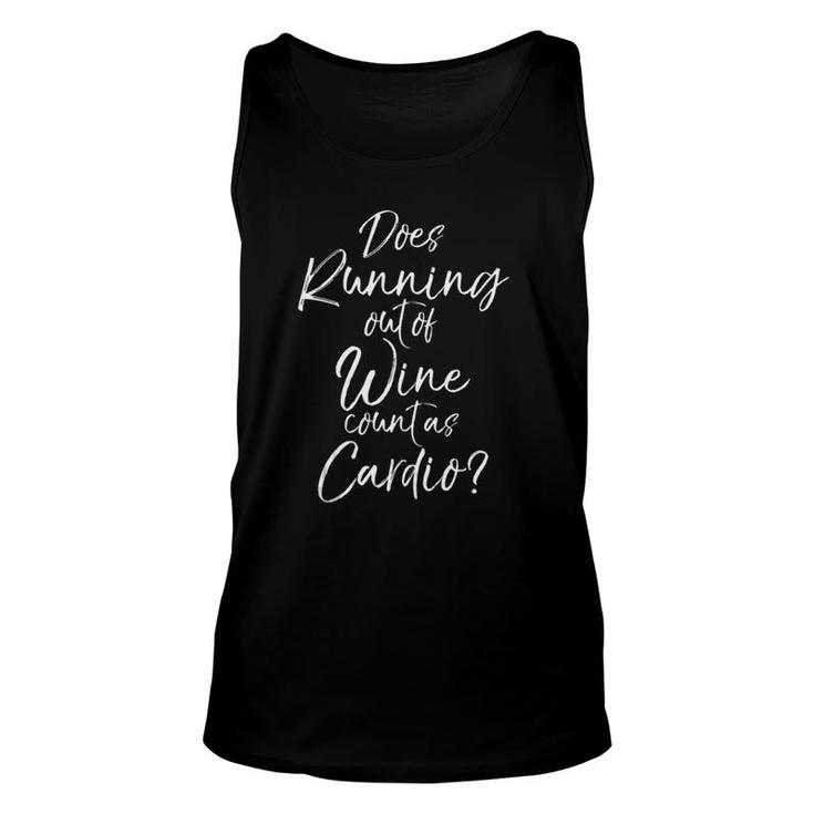 Runner Does Running Out Of Wine Count As Cardio Tank Top Tank Top