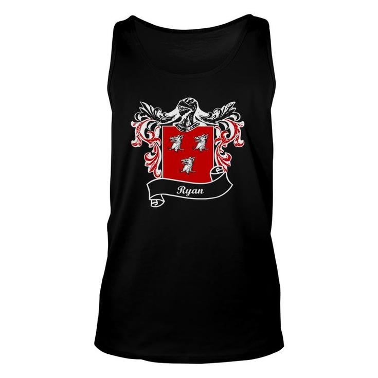 Ryan Coat Of Arms Surname Last Name Family Crest  Unisex Tank Top