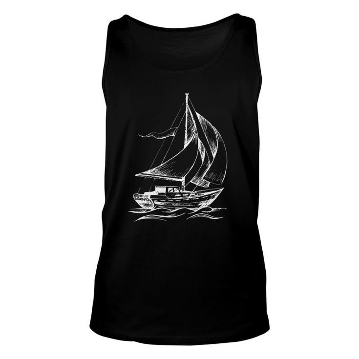 Sailboat Cool Gif For Sailboat Lovers Unisex Tank Top