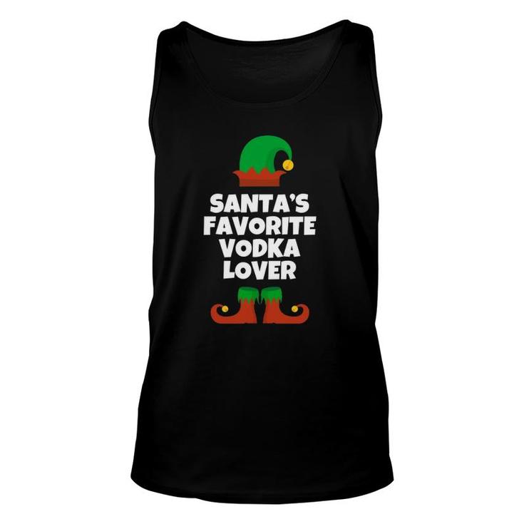 Santa's Favorite Vodka Lover Funny Christmas Gift Unisex Tank Top