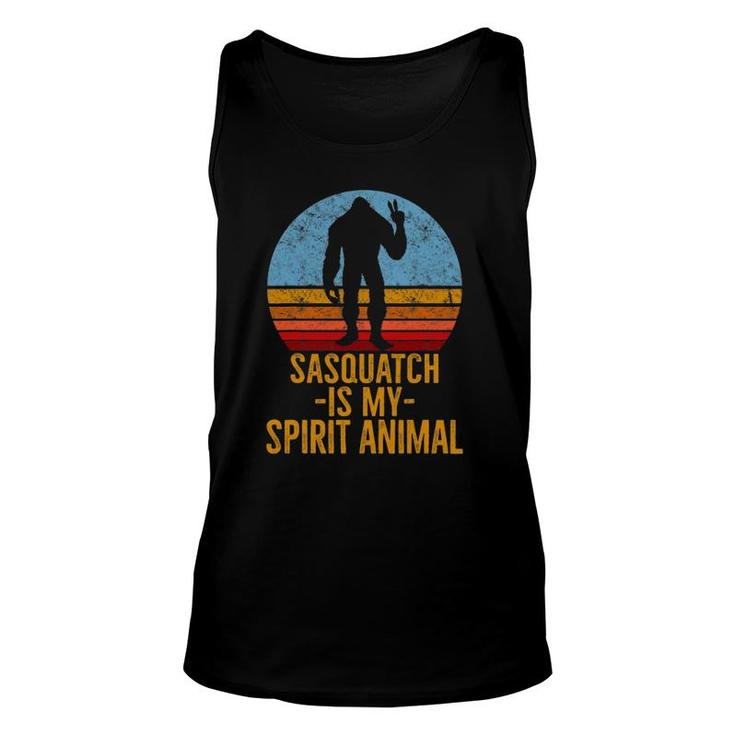 Sasquatch Is My Spirit Animal Sasquatch Lover Gift Unisex Tank Top