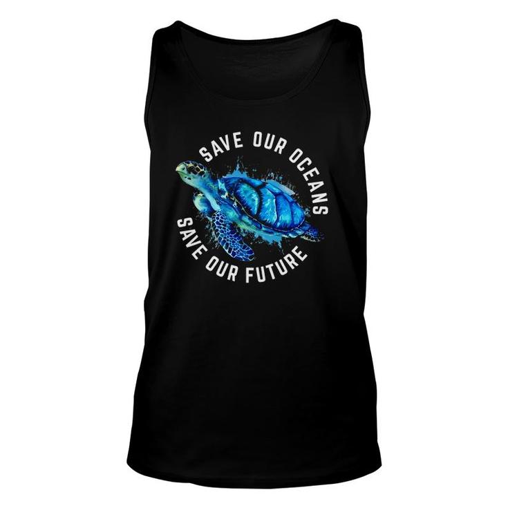 Save Our Oceans Turtle Earth Day Pro Environment Conservancy Tank Top