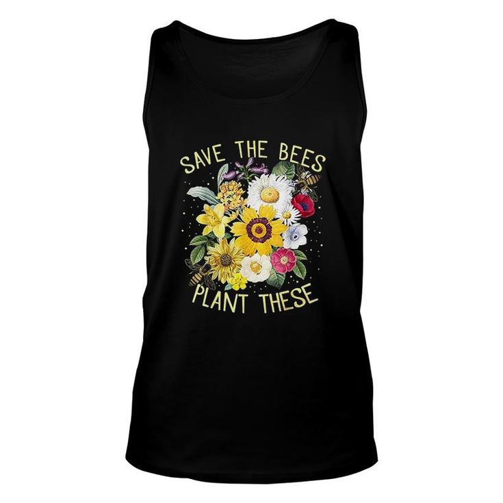 Save The Bees Plant These Unisex Tank Top