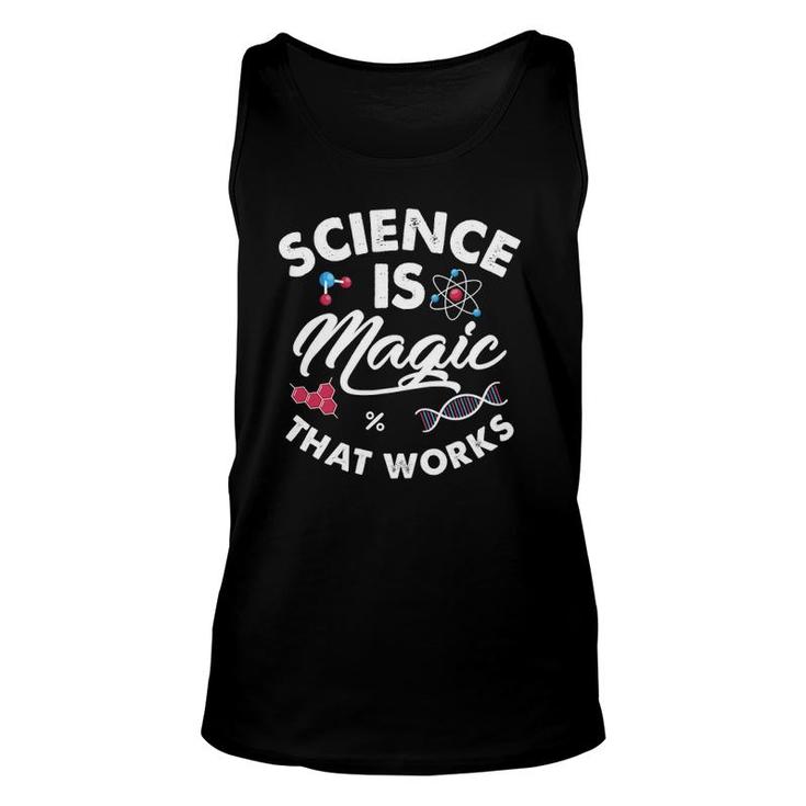 Science Is Magic Biology Chemistry Physics Scientist Teacher Tank Top