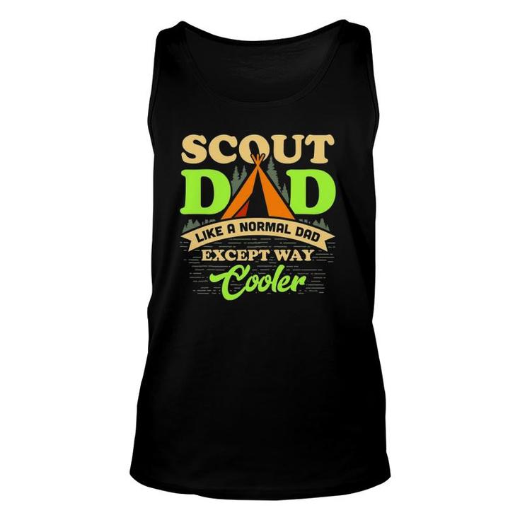 Scout Dad Cub Leader Boy Camping Scouting Unisex Tank Top