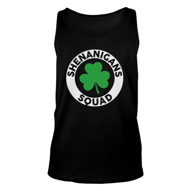 Shenanigans Squad Funny St Patrick's Day Matching Group Unisex Tank Top