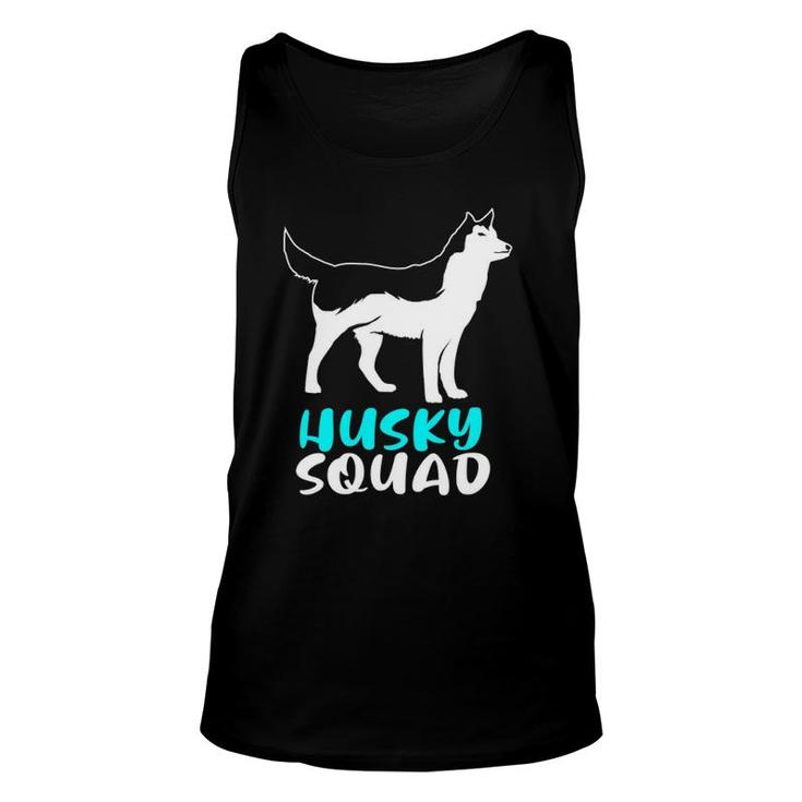 Siberian Husky Dog Squad For The Husky Pack Unisex Tank Top