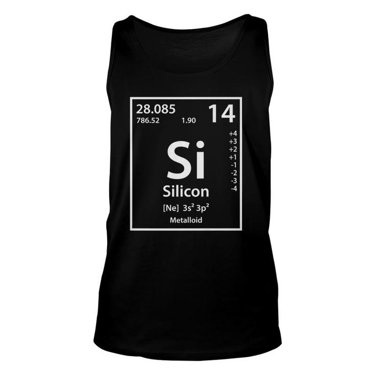 Silicon Periodic Table Of Elements Unisex Tank Top
