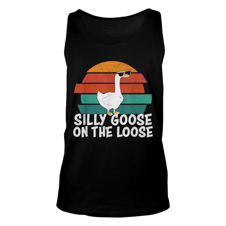 Silly Goose On The Loose Vintage Tee Unisex Tank Top