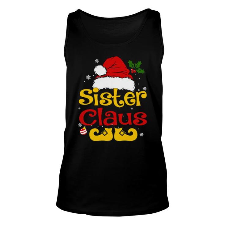 Sister Claus Sister Santa Pajamas Christmas Idea  Unisex Tank Top
