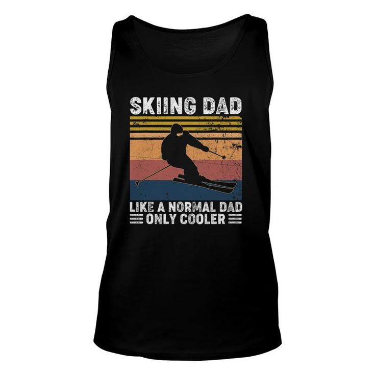 Skiing Dad Like A Normal Dad Only Cooler Vintage Unisex Tank Top