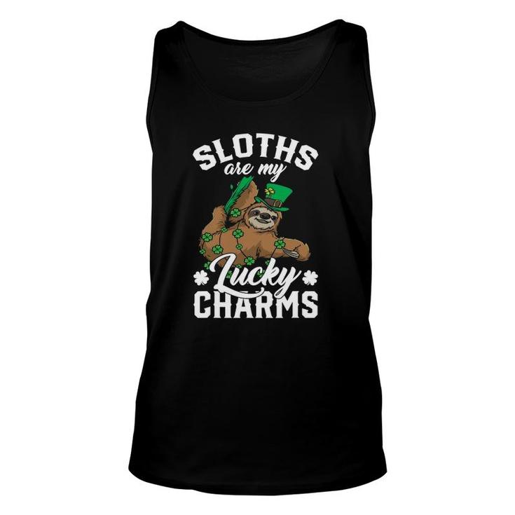 Sloths Are My Lucky Charms St Patricks Day Unisex Tank Top