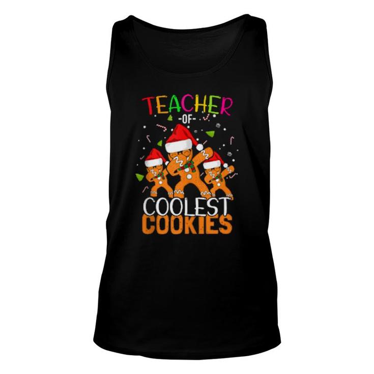 Smart Teacher Of Coolest Cookies Dabbing Gingerbread Man Dab Tank Top