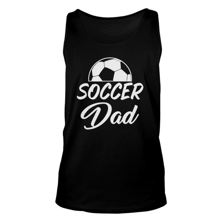 Soccer Dad Word Letter Print Tee For Soccer Players And Coac Tank Top