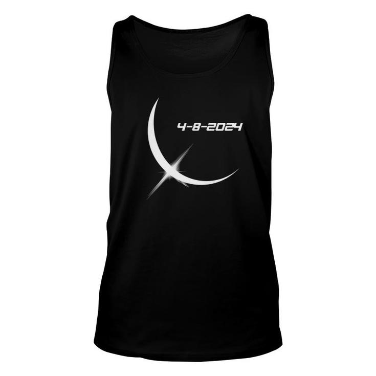 Solar Eclipse April 8 2024 Ver2 Unisex Tank Top