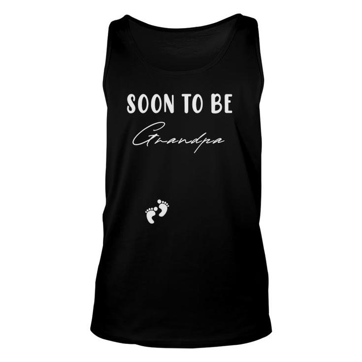 Soon To Be Grandpa Fathers Day First Time Pregnant Kids Tank Top
