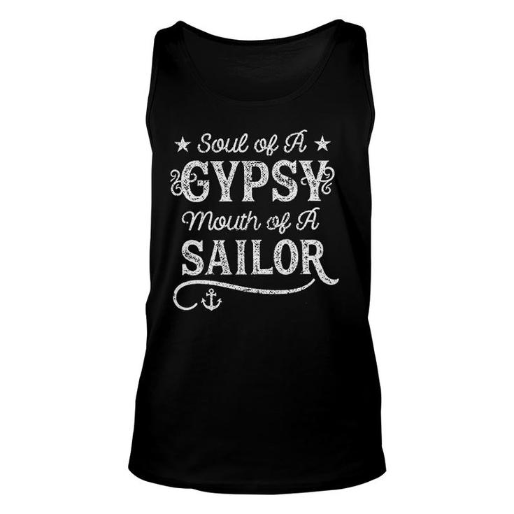 Soul Of A Gypsy Mouth Of A Sailor Offensive Unisex Tank Top