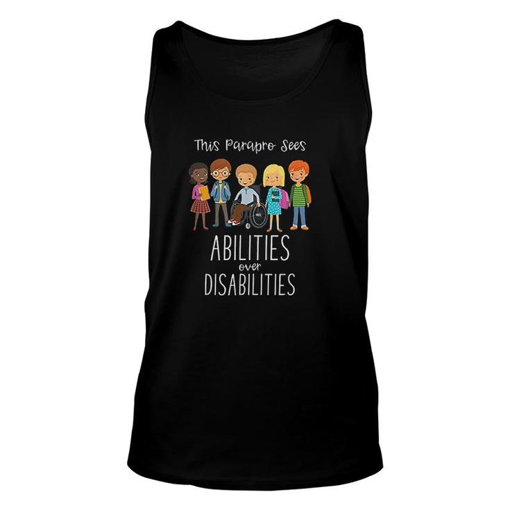 Special Education Paraprofessional Abilities Gift Unisex Tank Top