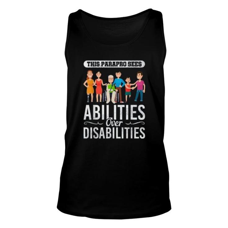 Special Education Paraprofessional Abilities Gift Unisex Tank Top