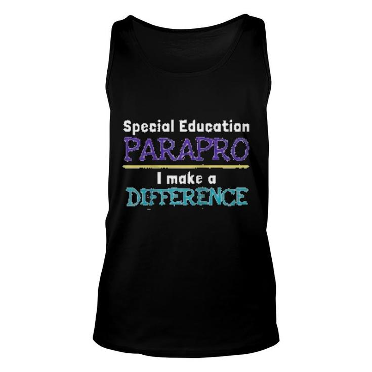 Special Education Paraprofessional  Difference Gift Unisex Tank Top
