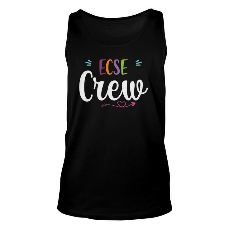 Sped Early Childhood Special Education Ecse Crew Teacher Unisex Tank Top