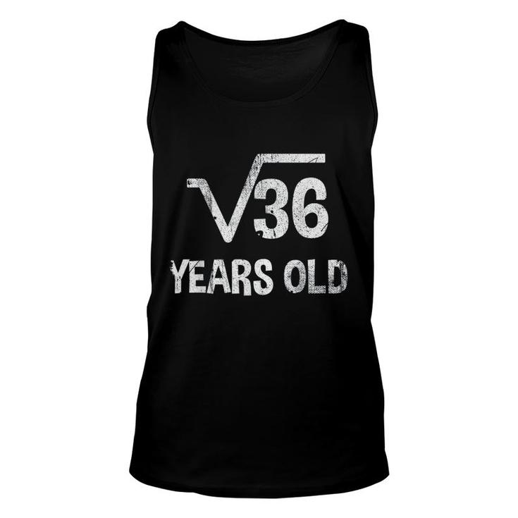 Square Root Of 36 Unisex Tank Top