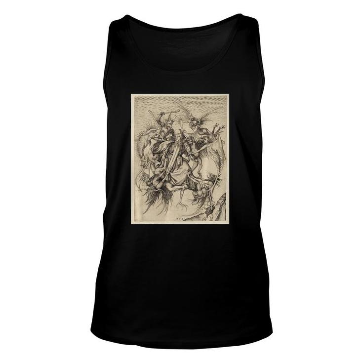 St Anthony On The Back Premium Material Long & Slim Tm Fit Premium Tank Top