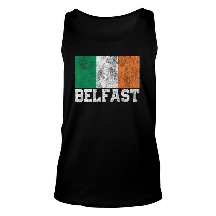 St Patrick's Day Irish Flag Belfast Ireland Saint Paddy's  Unisex Tank Top