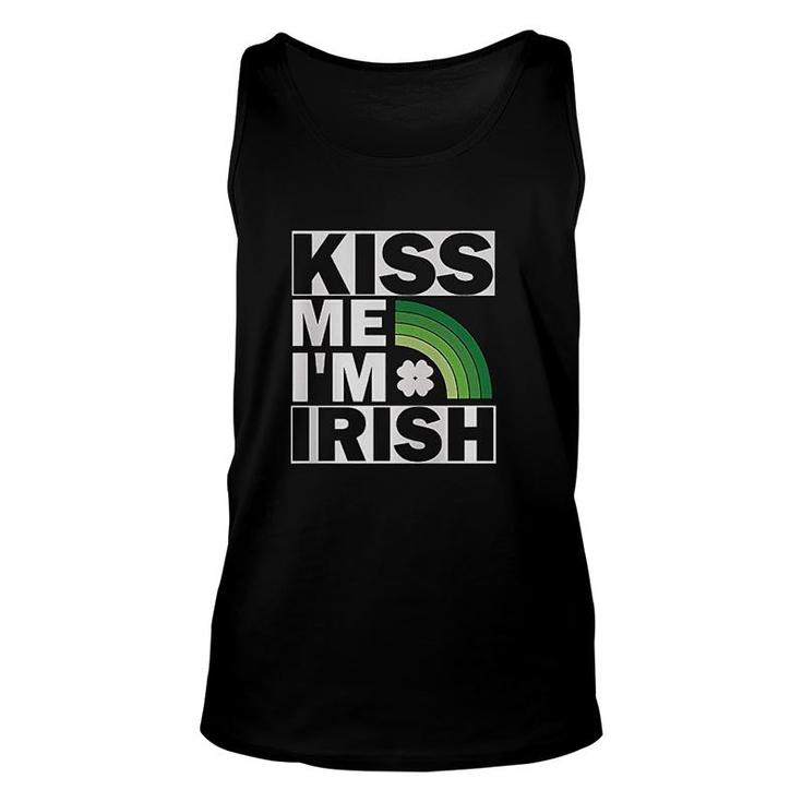 St Patricks Day Lucky Kiss Me I Am Irish Unisex Tank Top