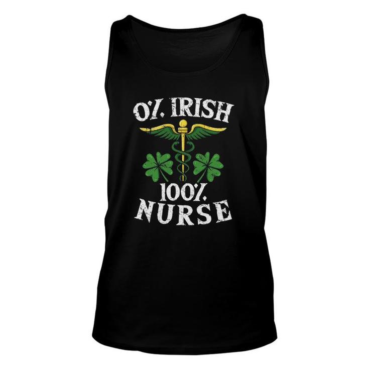 St Patricks Day Nurse Cute Irish Nursing Unisex Tank Top