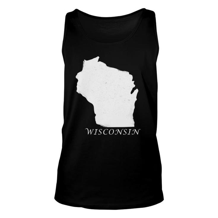State Of Wisconsin I Love Wisconsin State Unisex Tank Top