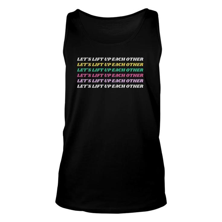 Stay Active Tee - Let's Lift Up Each Other Unisex Tank Top