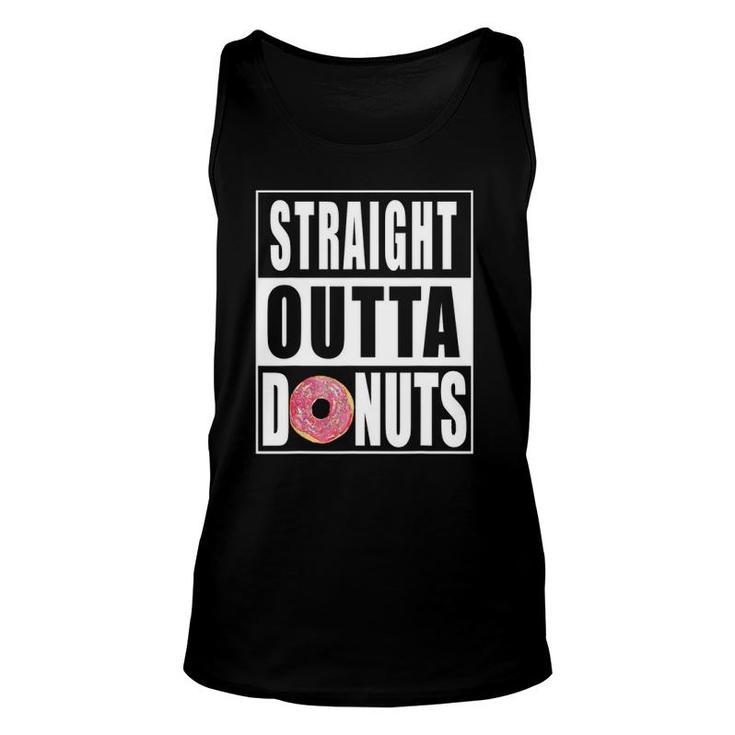 Straight Outta Donuts Gift Unisex Tank Top