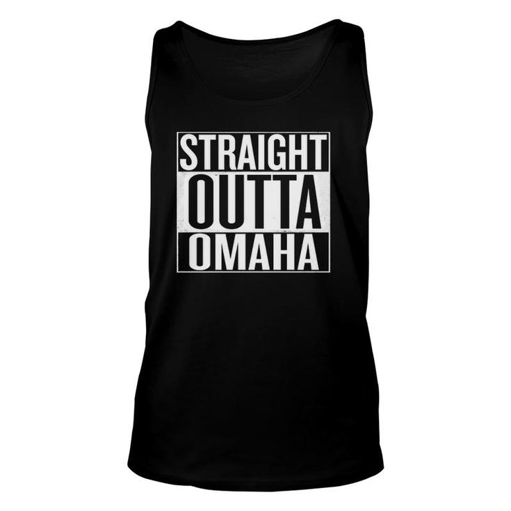 Straight Outta Omaha Nebraska Gift Unisex Tank Top