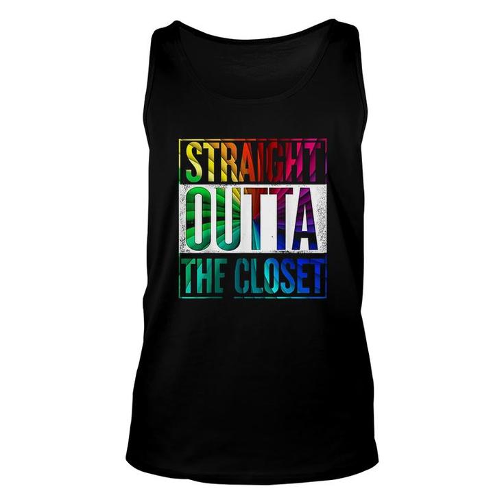 Straight Outta The Closet Lgbt Gay Pride Unisex Tank Top