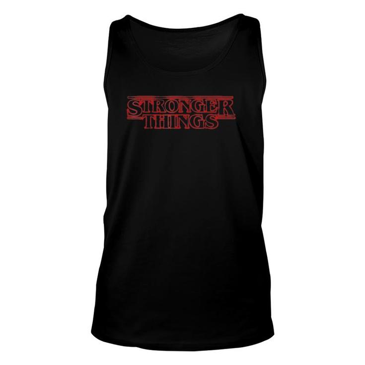 Stronger Things Parody Athletic Fitness Workout Gym Unisex Tank Top