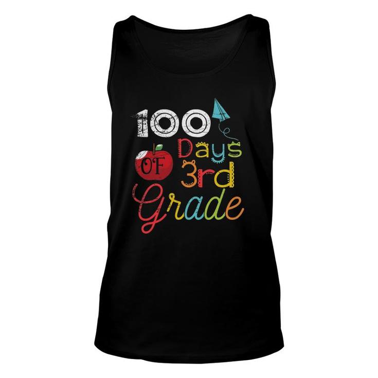 Student Gift 100 Days Of 3Rd Grade 100 Days Of School Unisex Tank Top