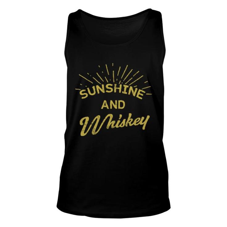 Sunshine And Tennessee Whiskey Vintage Drinking  Unisex Tank Top
