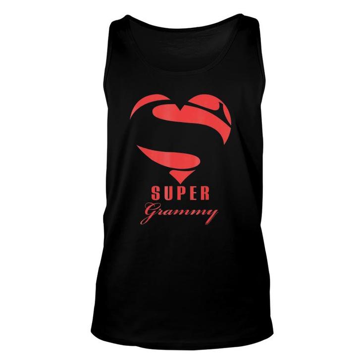 Super Grammy Superhero Gift Mother Father Day Unisex Tank Top