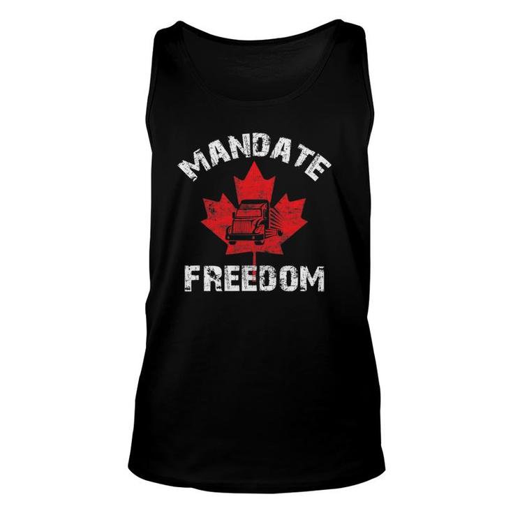 Support Truckers Convoy Mandate Freedom Thank You Truckers Unisex Tank Top