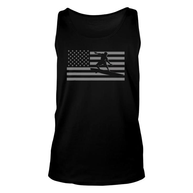 Surfing S - American Flag Surf Unisex Tank Top