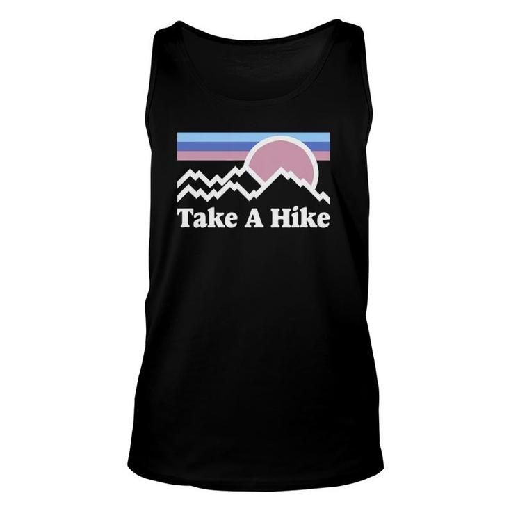 Take A Hike Mountain Graphic Rocky Mountains Nature Lover's Unisex Tank Top